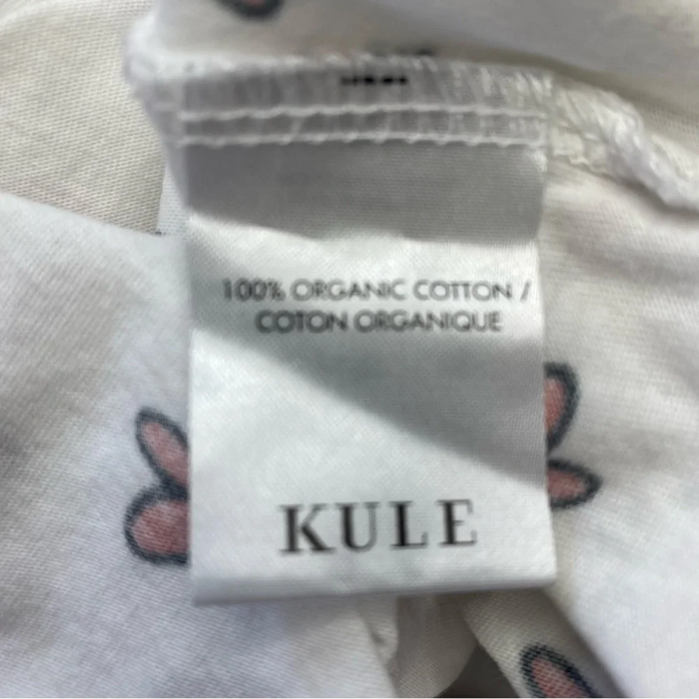 KULE White Short Sleeve Tee with Red Heart Print - Picture 8 of 9